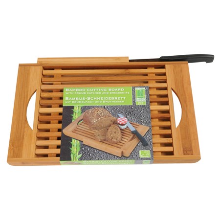 Prkénko bambusové na chleba + nůž
