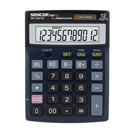 Kalkulátor stolní SENCOR SEC 395 DUAL (EURO)