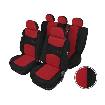 Car seat covers SIXTOL SPORT LINE + red and black