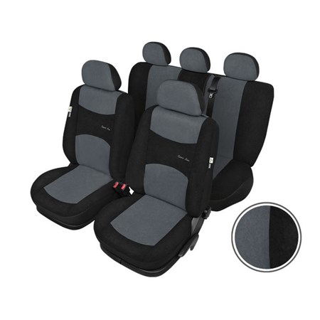 Car seat covers SIXTOL SPORT LINE + gray-black
