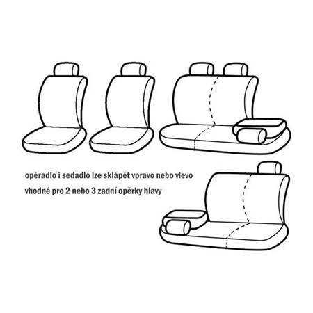 Car seat covers AUTOOMEGA LUX STYLE UNI anthracite