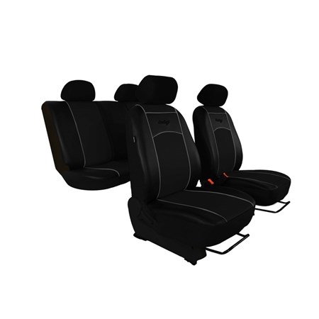 Car seat covers AUTOOMEGA TUNING black leather