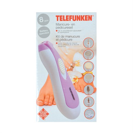 Telefunken 22255 elektrický pilník na nehty (růžová)