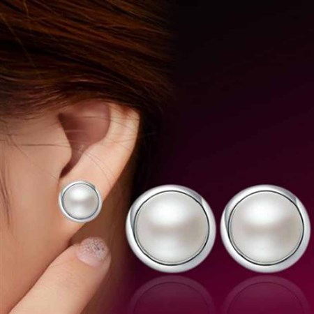 Earrings sivler pearls