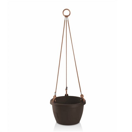 Wall-mounted flowerpot MARINA 25cm brown self-irrigation