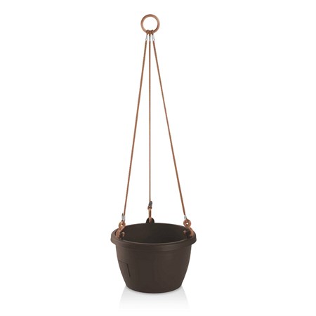 Wall-mounted flowerpot MARINA 30cm brown self-irrigation