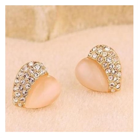 Earrings Crystal Heart