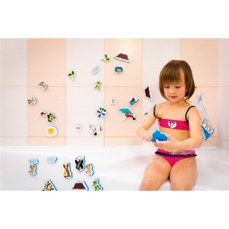 Children's water stickers TEDDIES Mole and foam panties 12pcs