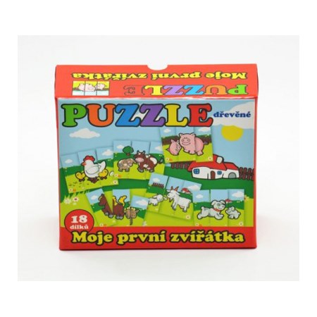 Dětské puzzle Teddies Moje první zvířátka 18ks