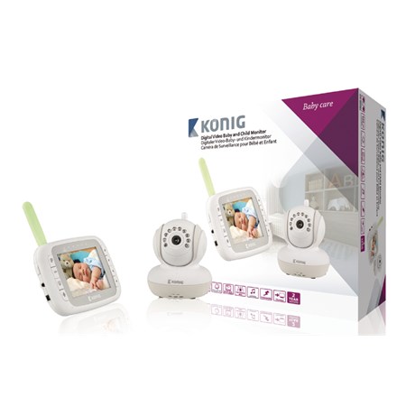 Baby monitor child IP WiFi LCD 3.5'' KÖNIG KN-BM80