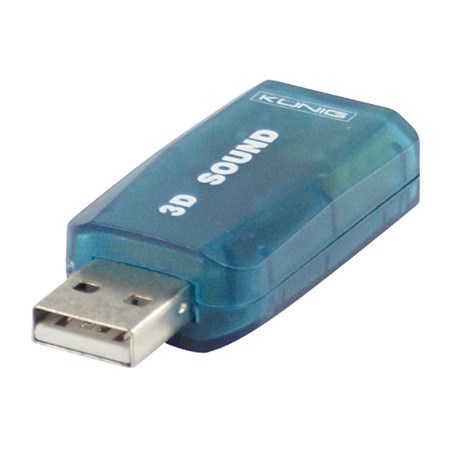 Adaptér zvukový USB 5.1 KÖNIG CMP-SOUNDUSB12