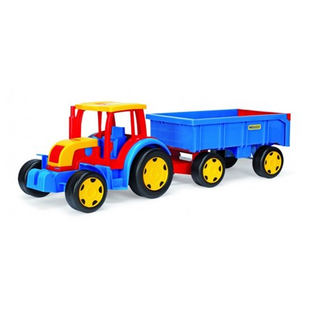 Dětský traktor s přívěsem WADER GIGANT 102 cm