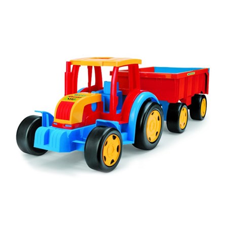 Dětský traktor s přívěsem WADER GIGANT 102 cm