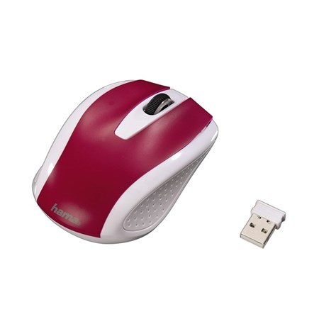 Myš HAMA AM-7200 bezdrátová červená