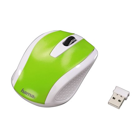 Myš HAMA AM-7200 bezdrátová zelená