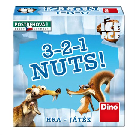 Hra stolní DINO 3-2-1 NUTS!/OŘECH! dětská