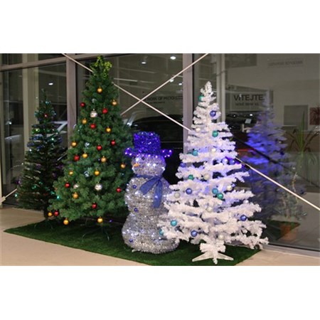 Umělý vánoční stromek UV bílý, 180 cm