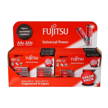 Promobox baterie Fujitsu Universal Power, 9x8 AA (LR6) + 6x8 AAA (R03)