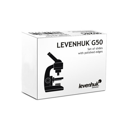 Set underlying glass LEVENHUK G50 50pcs