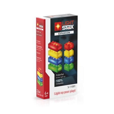 Stavebnica LIGHT STAX EXPANSION RGBY kompatibilné LEGO