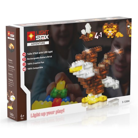 Stavebnica LIGHT STAX ADVENTURE 4v1 kompatibilné LEGO