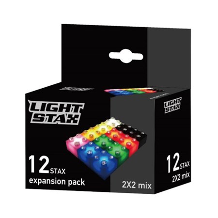 Stavebnice LIGHT STAX PACK MIX 8 COLORS 12PCS kompatibilní LEGO DUPLO