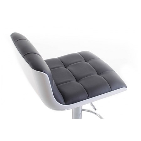 Židle barová G21 TREAMA BLACK/WHITE kůže G21-BW205