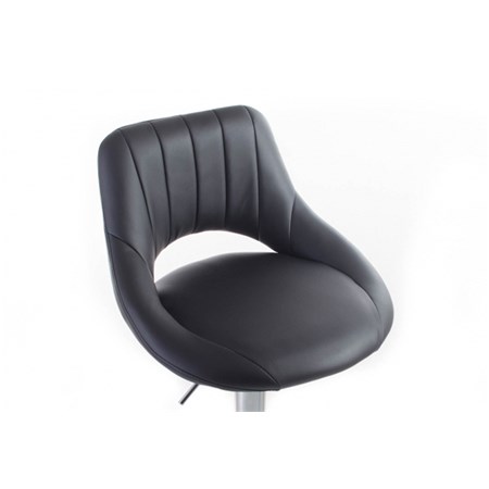 Židle barová G21 ALETRA GREY kůže G-21-W521