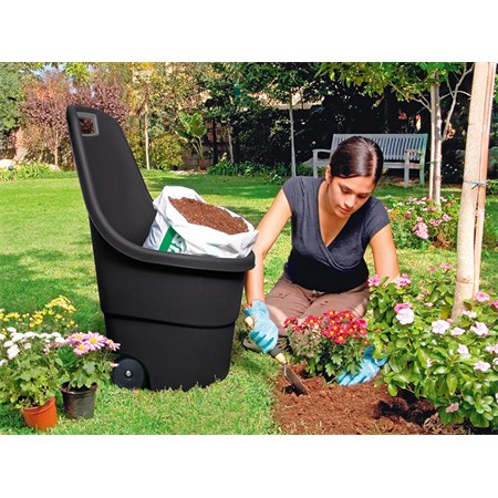 Zahradní vozík plastový EASY GO 55l - černý