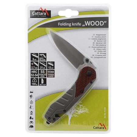 Folding knife CATTARA 13226 Wood