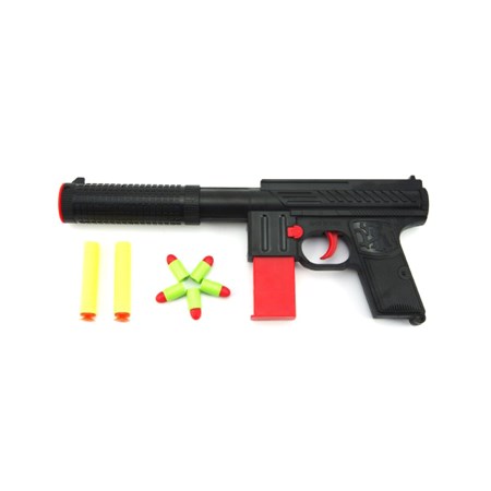 Pistole dětská TEDDIES MP5 pěnové náboje