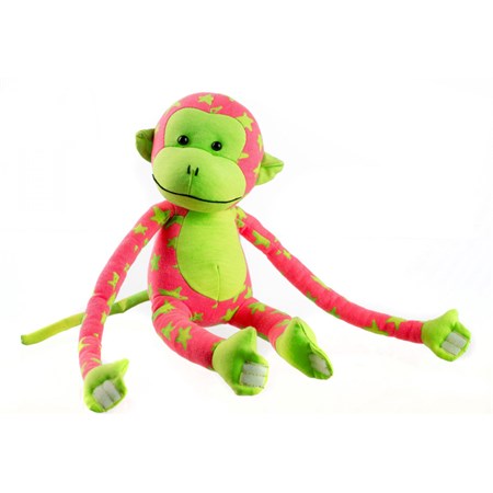 Detská plyšová opička TEDDIES 45cm zelená