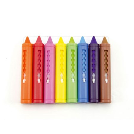 Crayons into tub TEDDIES colors