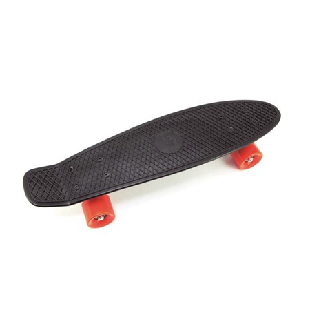 Detský skateboard TEDDIES Black/Orange