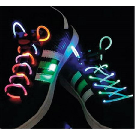 Shoelaces lighting LED green/purple BASICXL BXL-SL14
