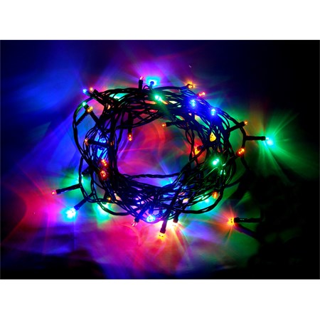 Řetěz vánoční 60 LED 6m, IP44, barevný, RETLUX RXL13