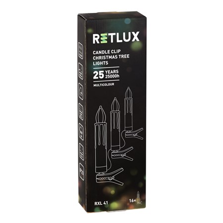 Svíčky vánoční 16 LED CANDLE RGB RETLUX RXL 41