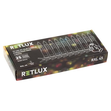 Svíčky vánoční 10 LED CANDLE RETLUX RXL 45