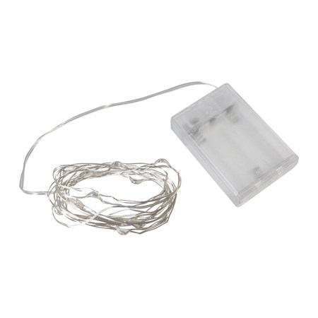 Chain Christmas 30 LED, 3 meters, 3xAA, cold white