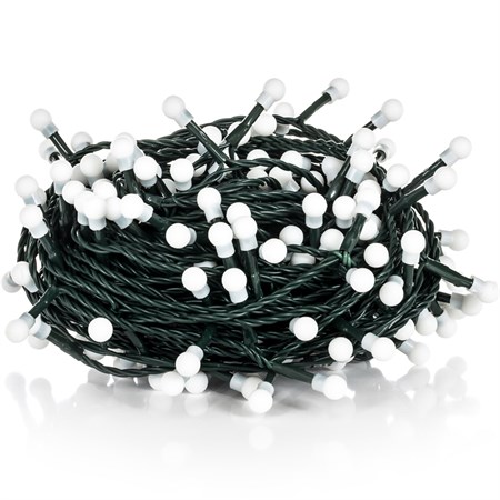 Řetěz vánoční 500 LED 50m studená bílá, IP44, cherry, RETLUX RXL128