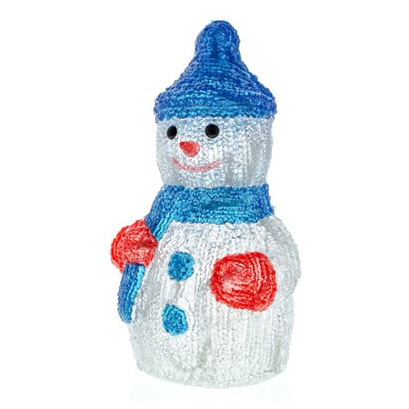 Vánoční dekorace Sněhulák akryl, studená bílá, 160x300x160mm, RXL 154 IP44
