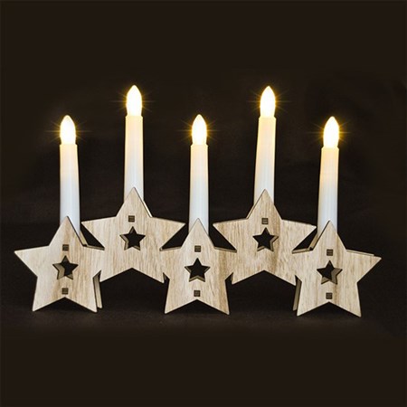 Christmas candlestick SOLIGHT 1V222 star