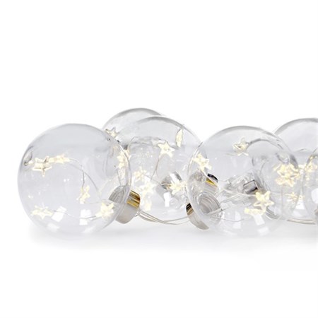 Christmas chain SOLIGHT 1V228 balls with stars 8cm