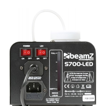 Výrobník hmly BEAMZ S700-LED modrý