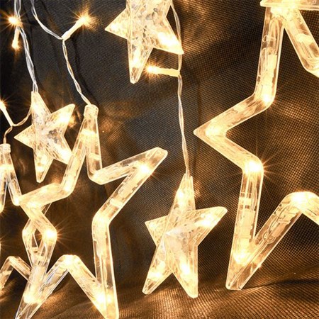Řetěz vánoční SOLIGHT 1V227-4 závěs s hvězdami