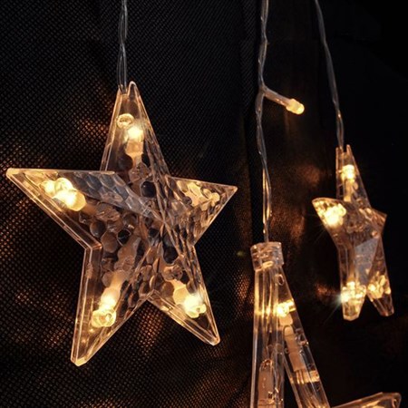 Christmas chain SOLIGHT 1V227-4 pendant with stars