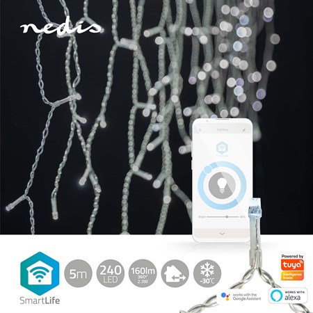Smart LED vánoční řetěz NEDIS WIFILXC03W250 5m WiFi Tuya