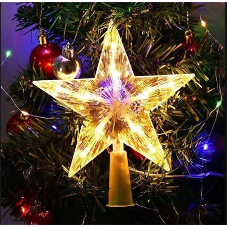 Dekorácia vianočná 4L 10838 hviezda na špici stromčeka