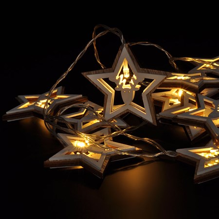 Christmas chain SOLIGHT 1V271 stars