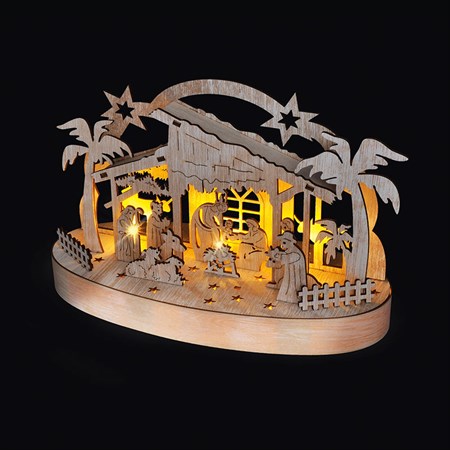 Christmas decoration SOLIGHT 1V275 nativity scene